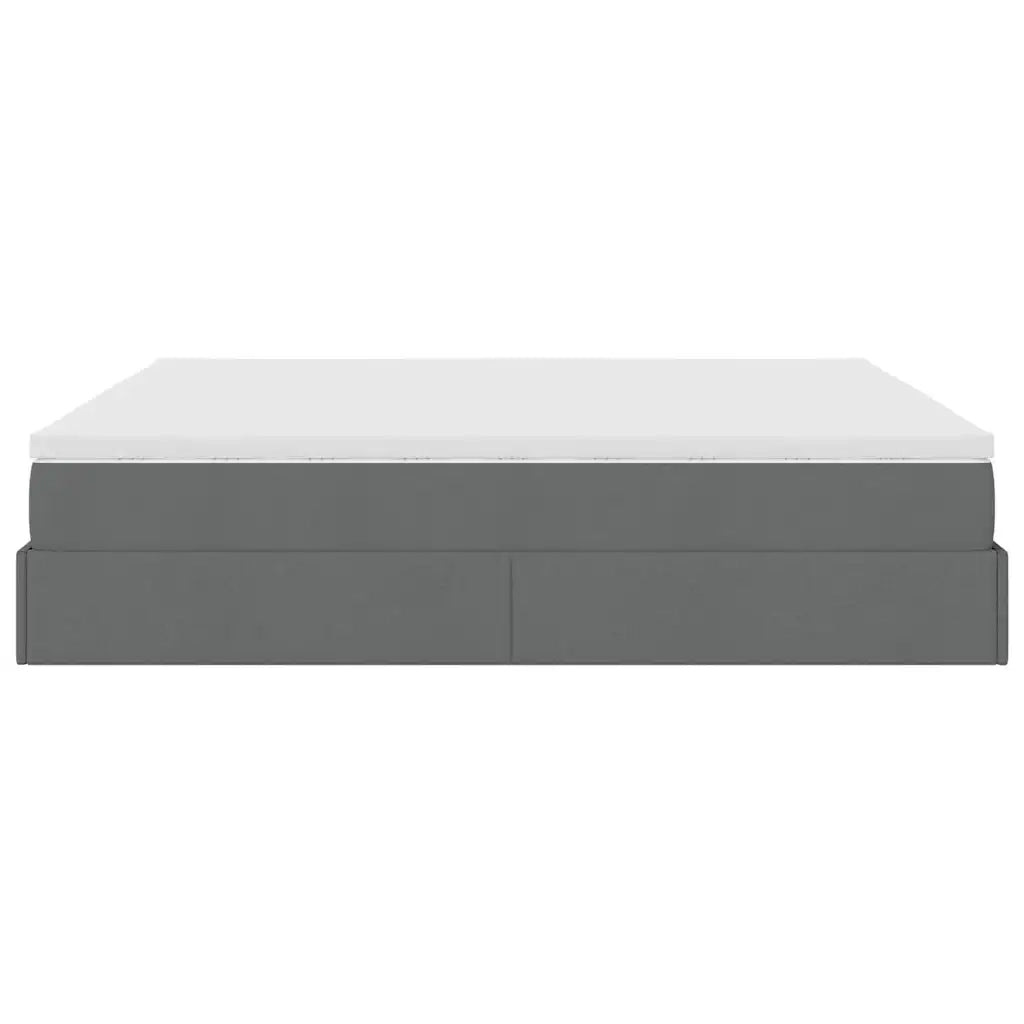Struttura Letto Pouf con Materasso 180x200 cm in Tessuto 3311128
