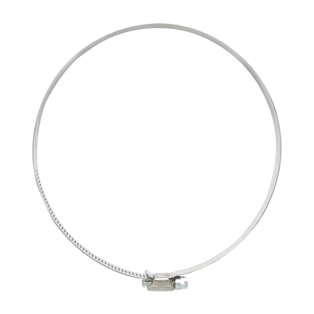 Collare per tubo in acciaio inox regolabile, 130-165 mm