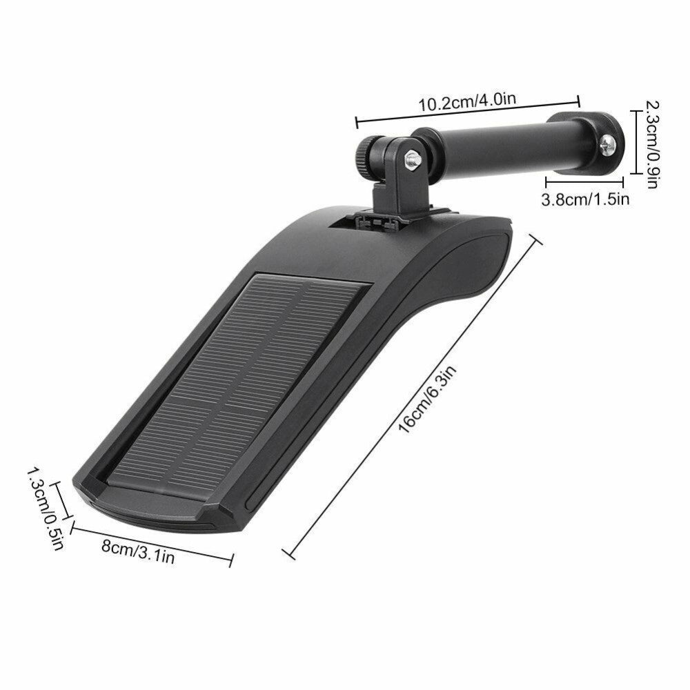 Trade Shop - Lampione Stradale Pannello Energia Solare Faro Fotovoltaico Esterno 36 Led Luce -