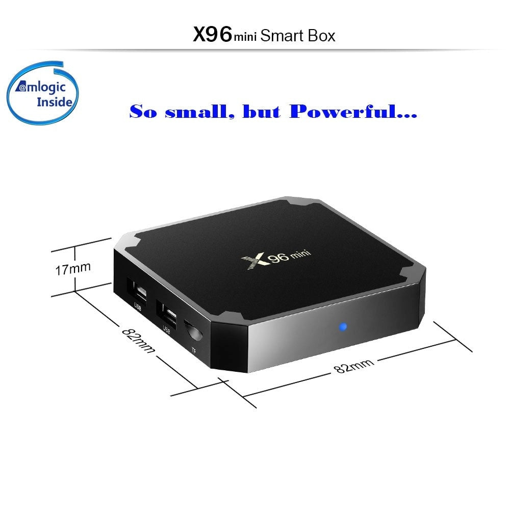 Trade Shop - X96 Mini Android Box 7.1 Quad-core S905w 2gb 16gb 4k Smart Tv Wifi Media Player -