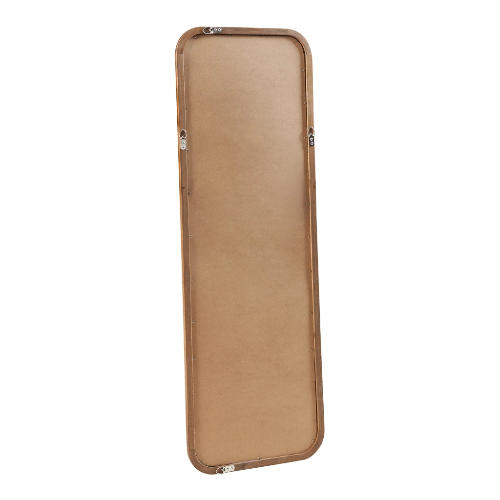 Specchio Rettangolare da Parete Ristijarvi Montaggio Verticale e Orizzontale 120x40 cm Marrone Scuro [en.casa]