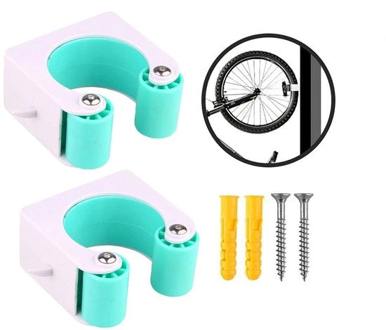 Sostegno per bicicletta - Appoggio per mountain bike - Parcheggio - Supporto per ruote - Materiale ABS - Resistente allo spazio - Adatto per pneumatici 1,75-2,4 pollici