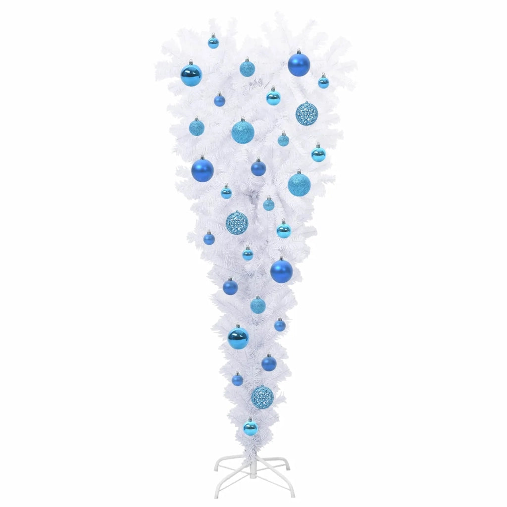 Albero di Natale artificiale Bianco 120 cm PVC e Acciaio 3426695