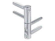 CERNIERA ANUBA 4 GAMBI IN ACCIAIO REGISTRABILI MOD. 3D- - ø mm.14 - zincato (E01150.14.15) - 6 pezzi AGB