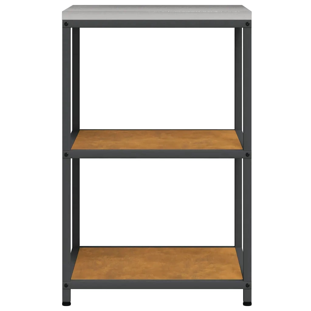 vidaXL Mensola per il deposito in cucina con lo scaffale Ruggine