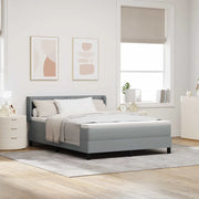 Letto box spring con materasso Grigio chiaro 140 x 190 cm 3341160