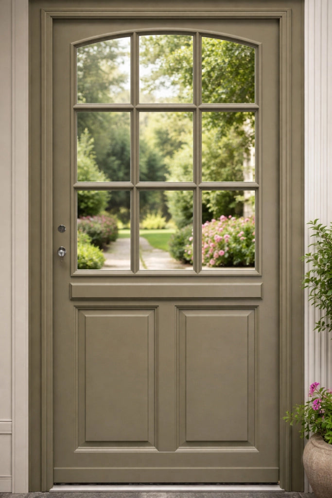 Porta d'ingresso in legno Modello Ady GD MENUISERIES 215X90 Cote Tableau a spinta destra senza maniglia