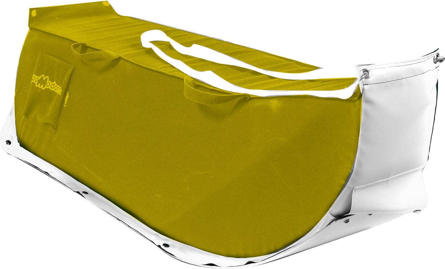 Slitta per Neve 135x38x34 cm in Acrilico Pomodone Slittone Giallo