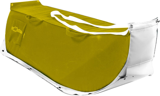 Slitta per Neve 135x38x34 cm in Acrilico Pomodone Slittone Giallo