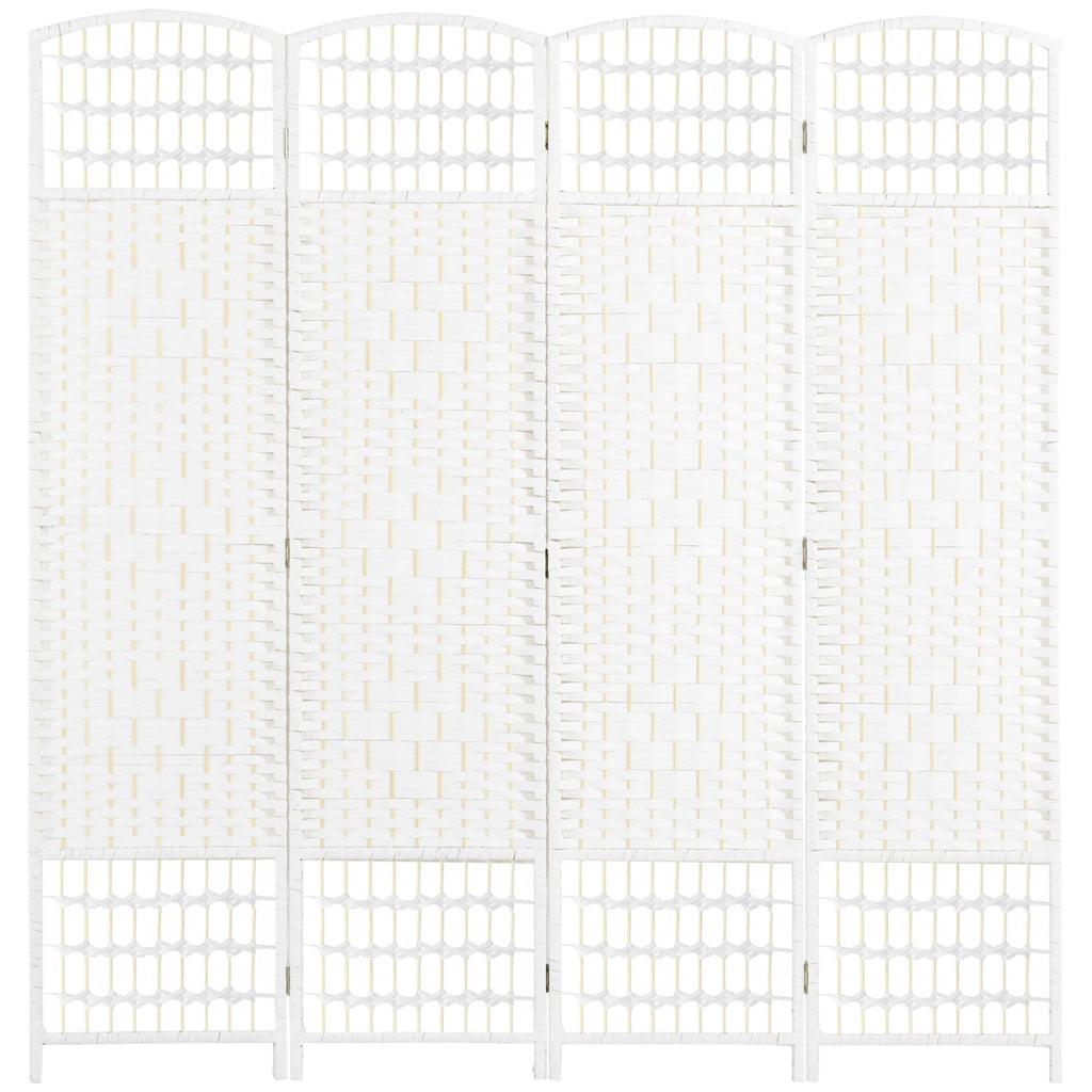 Paravento in legno 4 ante ¨C zephmum ¨C bianco 160x170 cm