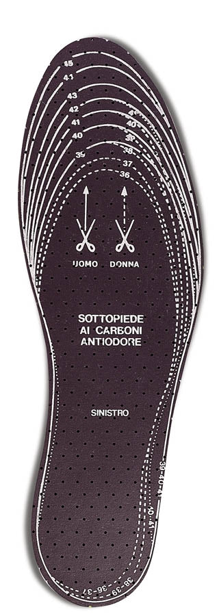 MAURY'S SOLETTA PER SCARPA AI CARBONI ANTIODORE 2 PAIA