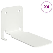 4 pz Mensola | Ripiano | Scaffale sospesa con lo scaffale Bianco 6 x 10,8 x 6,6 cm