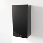 Pensile Cucina in Legno Nobilitato Nero Mobile Alto con 1 Anta, Pensile Componibile Moderno Made in Italy (H90XL45XP33cm)