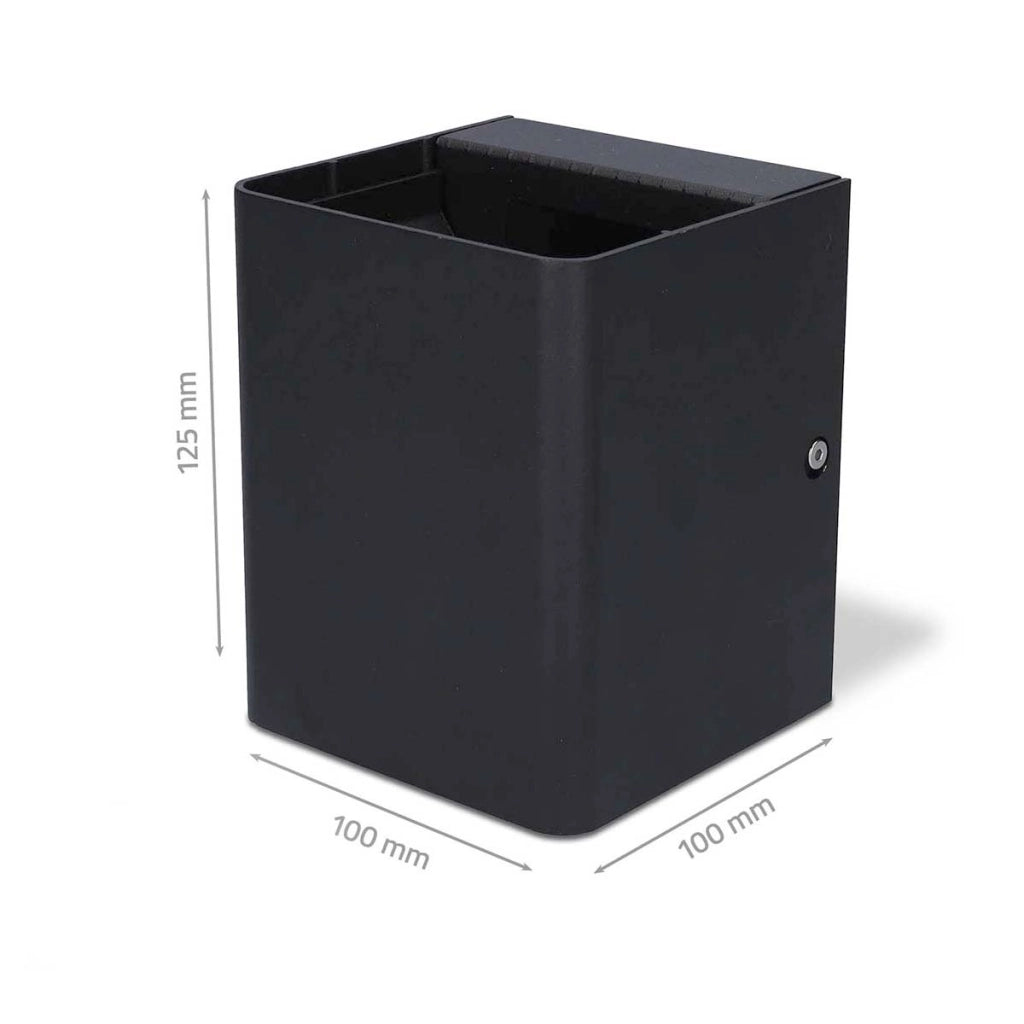 Applique da Parete Esterna Intelligente Zigbee 3.0 RGB Impermeabile IP65 Nero Nedis