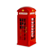 Cabina Telefonica Londra Rossa h 33 cm in Metallo Oggetto Decorativo Stile Retrò