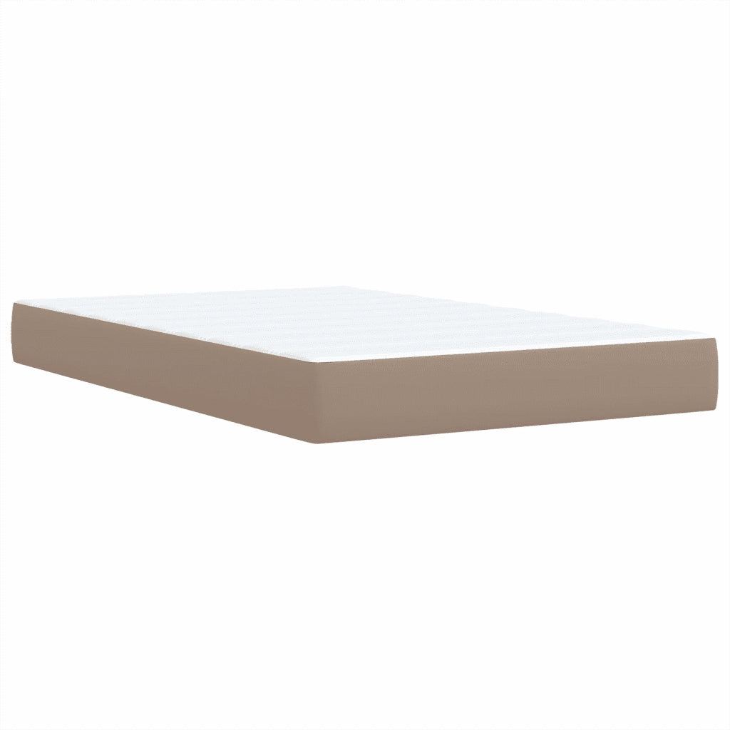 Giroletto a Molle con Materasso Cappuccino 120x190cm Similpelle 3286115