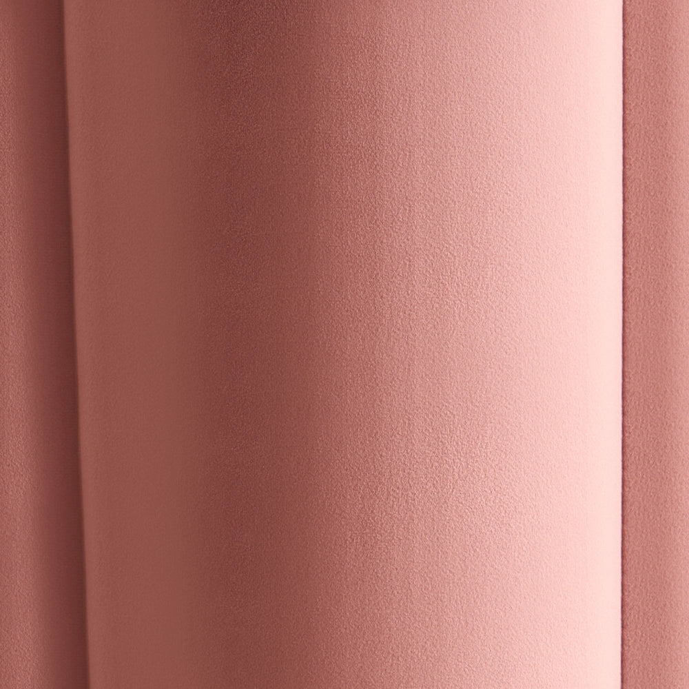 Pouf Rosa Lino Rotondo 39 x 34 x 45 cm Pouf d'Accento Tappezzeria Soggiorno Moderno Camera da Letto Mobili