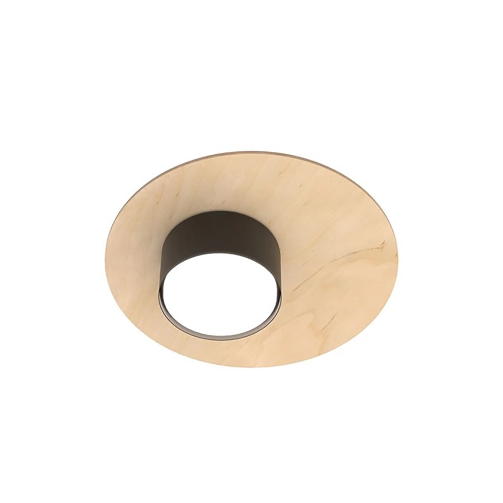 Plafoniera Minimal Persefone Acciaio Nero 1 Luce Gx53 Ip20