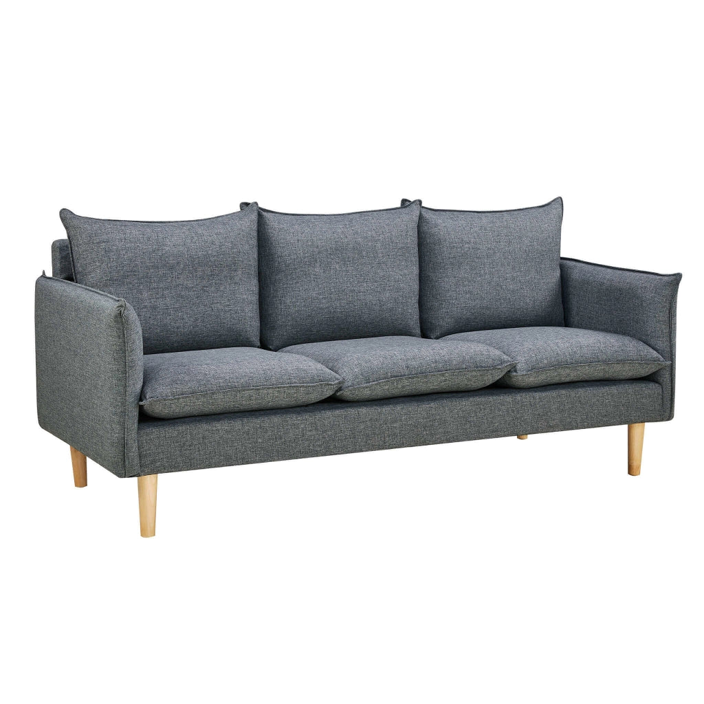 Divano 3 posti stile scandinavo in Tessuto cm 188x82x84 - LEO