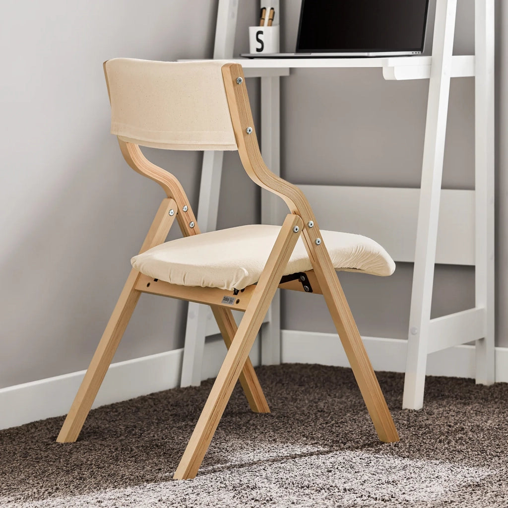 Sedia pieghevole Stil Sedia Sedia da scrivania in betulla Bianco FST40-W