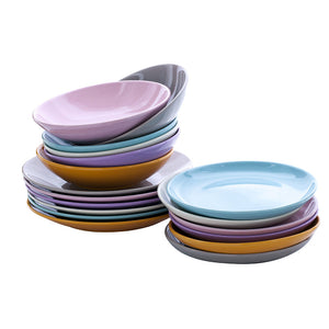 Servizio Piatti 18 Pezzi In Gres Kaleidos Mix&Match