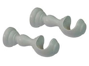 SUPPORTO APERTO Ø MM.35 IN LEGNO BIANCO PER SCORRITENDA- - cm.10 - 2 pezzi