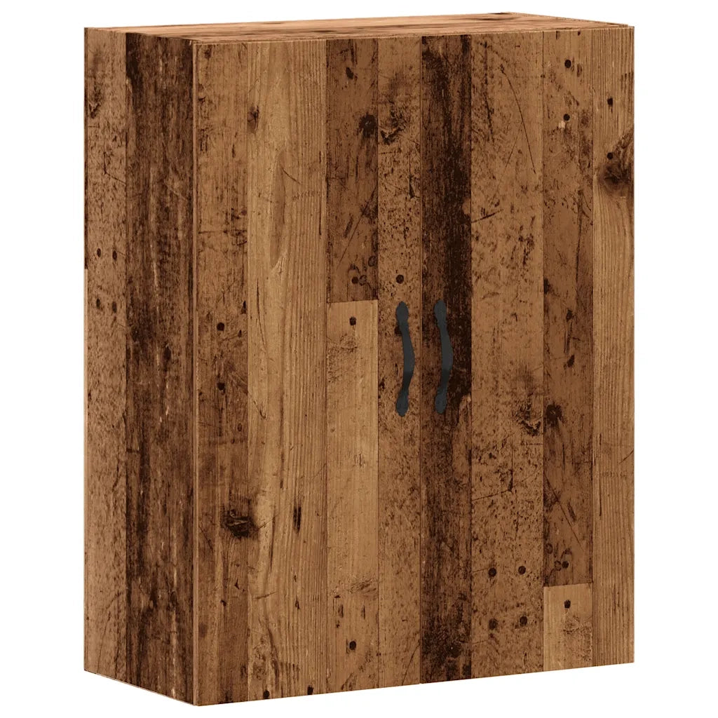 Mobile a Parete Legno Antico 69,5x34x90 cm in Truciolato