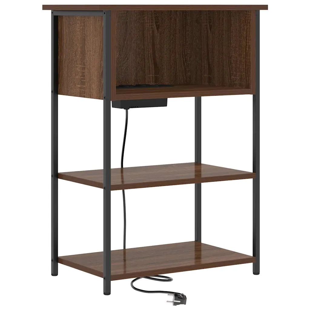 vidaXL Armadio da Notte Rovere marrone 55 x 31 x 76 cm