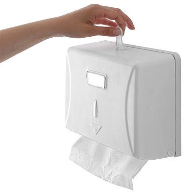 Distributore salviette piegate Z-V capienza 200 in ABS bianco