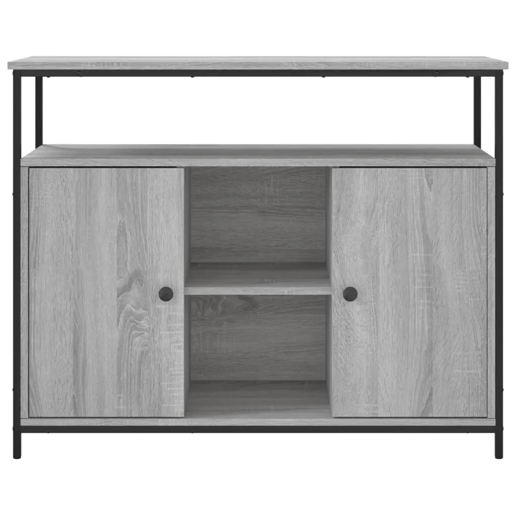 Credenza-Buffet-Armadio da cucina Grigio Sonoma 100x35x80 cm in Legno Multistrato 792918