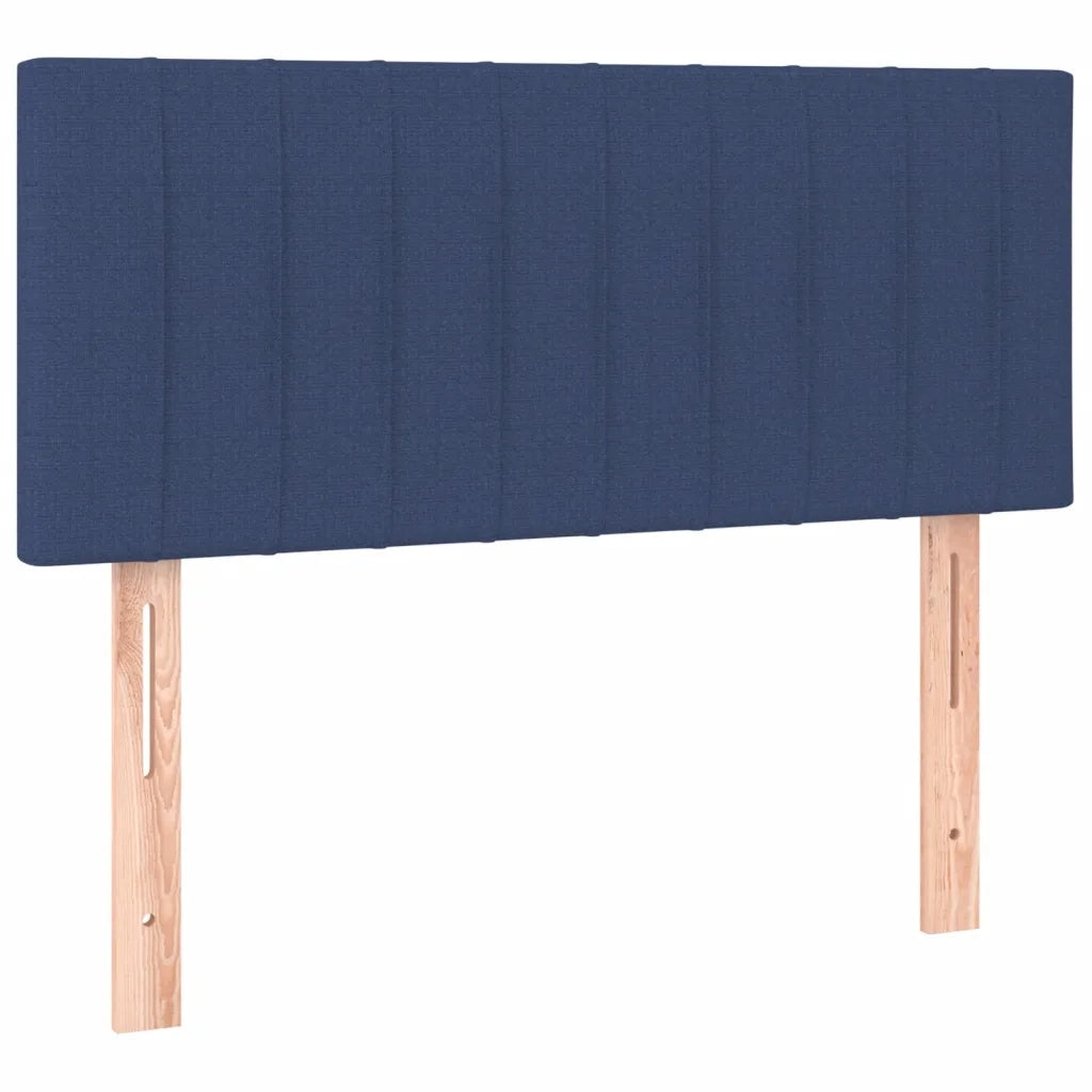 Letto a Molle con Materasso e LED-Struttura Letto con Materasso Blu 90x200 cm in Tessuto 864184