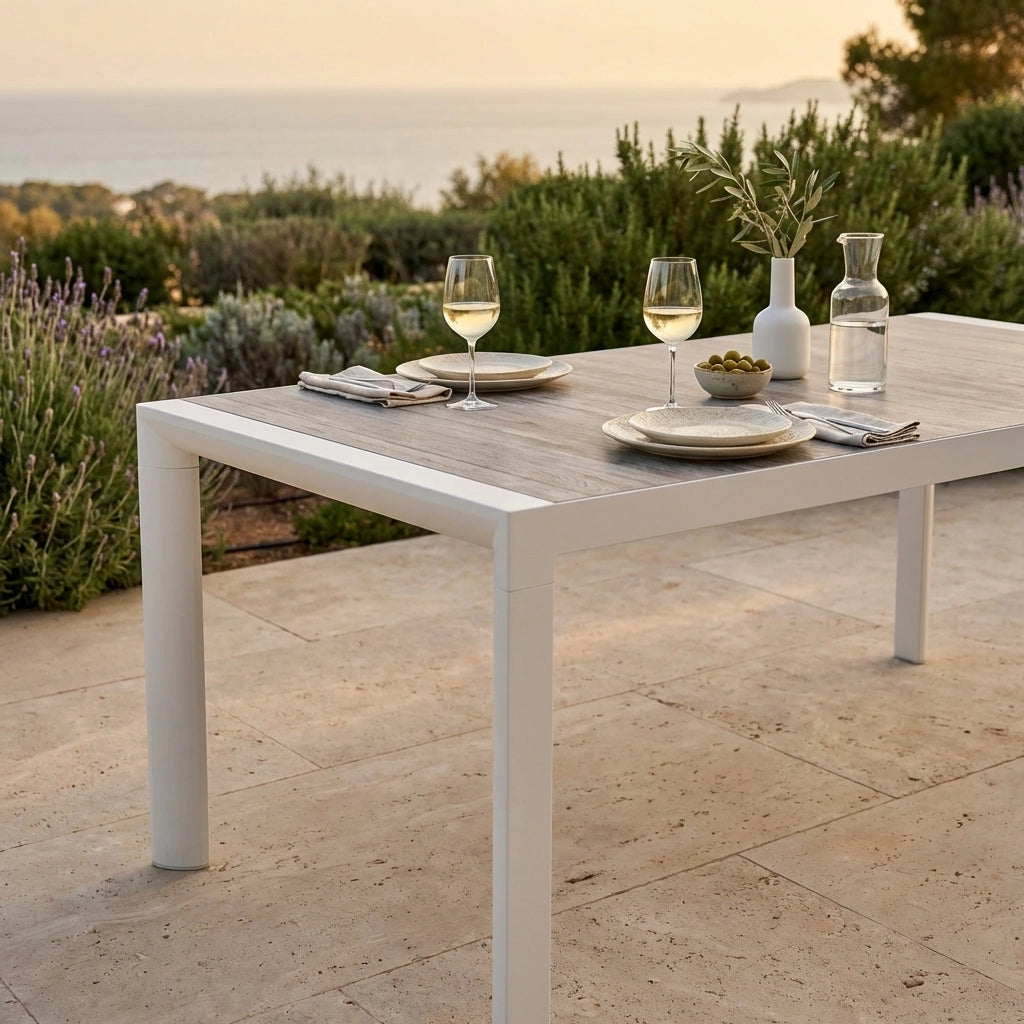 Tavolo da Giardino piano in Ceramica cm 195x90 - EMMET
