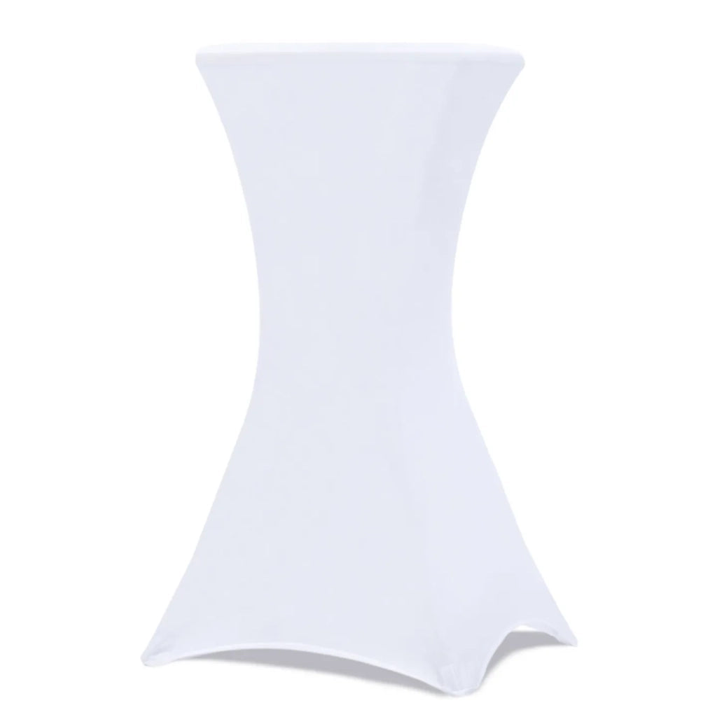 IDMarket - Set di 2 coperture bianche per tavolo pieghevole alto 105 CM