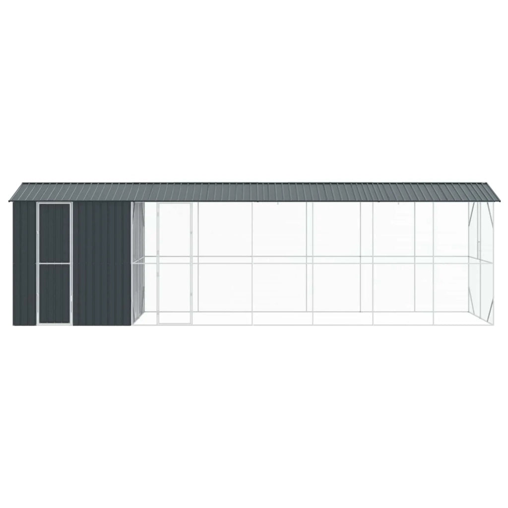 Gabbia per uccelli Antracite 860 x 208 x 247 cm Acciaio zincato 3325155