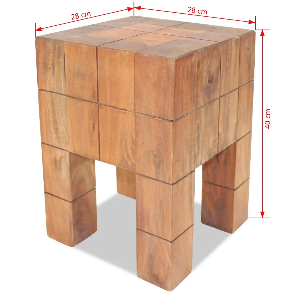 Sgabello in Legno Massello di Mogano CFW5258656