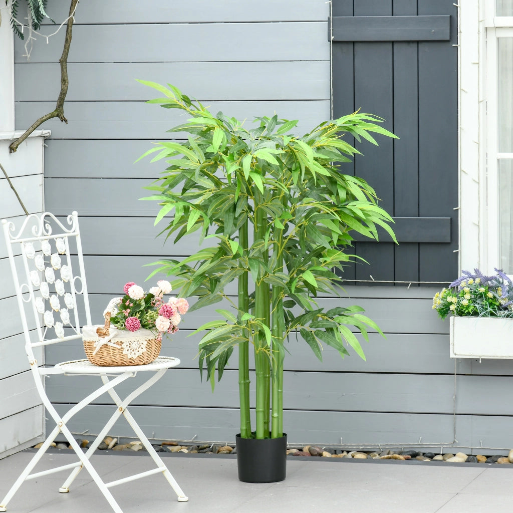Pianta Finta Bamb¨´ Artificiale in Vaso ¨C Minimal ¨C Verde 140cm