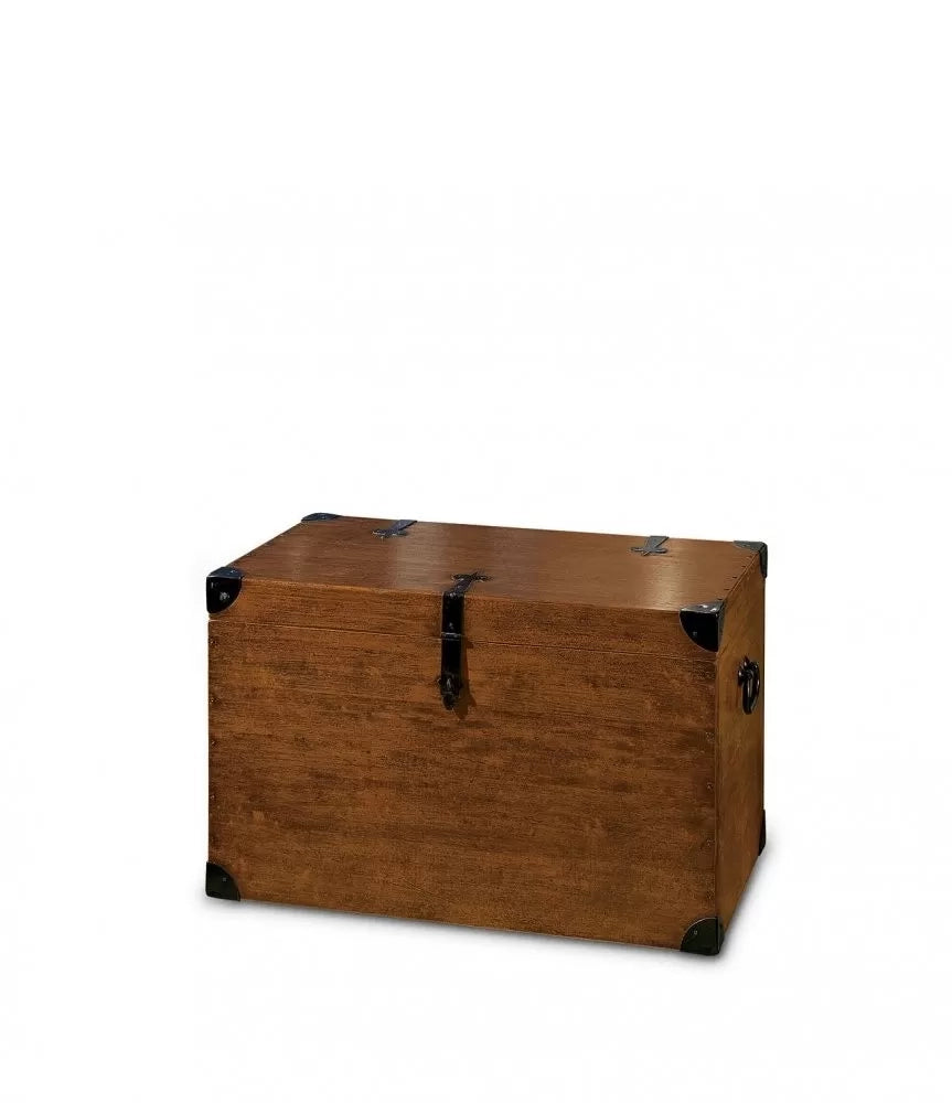 Cassapanca baule in legno grezza l.80 p.45 h.50 (543) - Mobili 2G