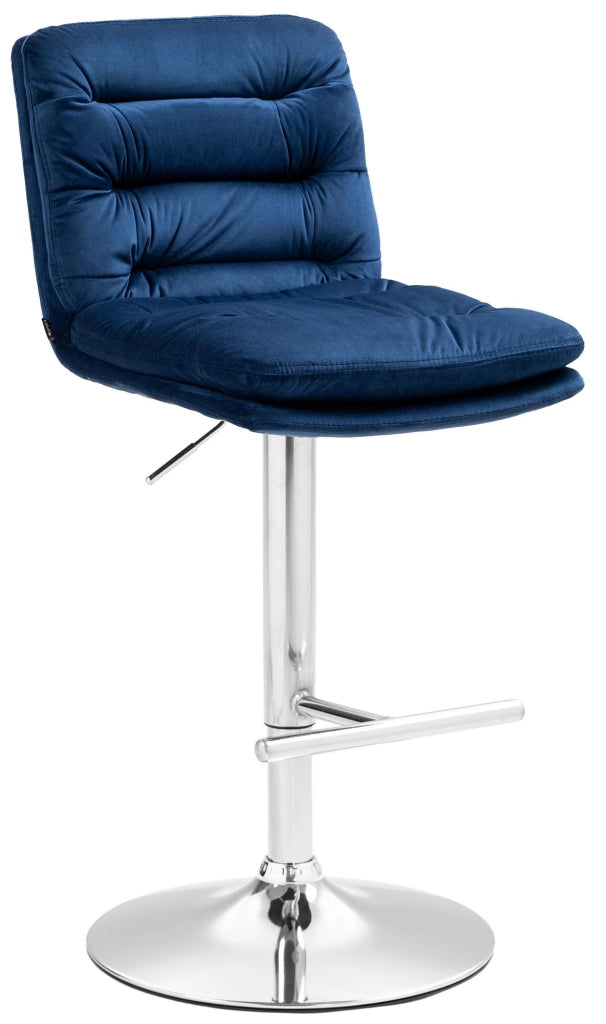 Barhocker Damar Samt chrom