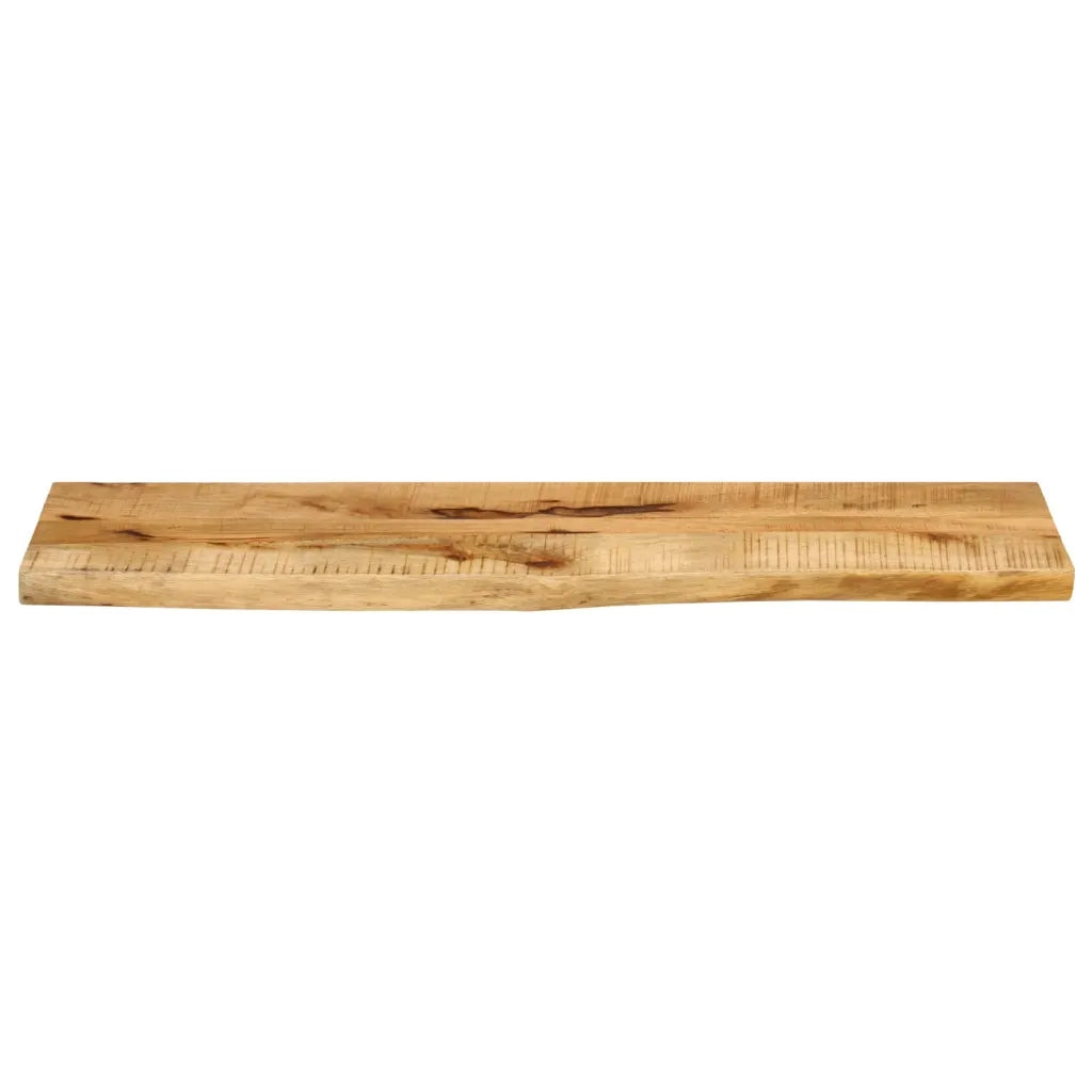 vidaXL Piano Tavolo 120x20x3,8 cm Bordi Vivi Legno di Mango Grezzo