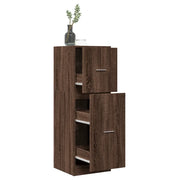 vidaXL Armadietto da Farmacia Rovere Marrone 40x41x118 cm Truciolato