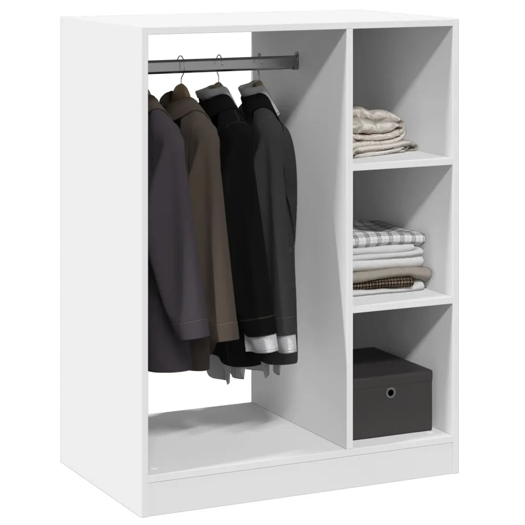 Armadio Bianco 77x48x102 cm in Legno Multistrato 840807