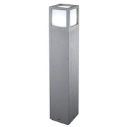 Lampada da terra Oliver Bollard Grigio LED 15W IP65 3000K 65cm - Rossini Group, illuminazione giardino di design in alluminio pressofuso