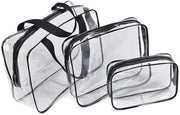 Set 3 in 1 trasparente - Acqua resistente - PVC trasparente - Adatto per uomo donna e bambino
