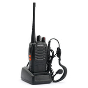 Trade Shop - Ricetrasmittente Portatile Professionale Bf-888s Uhf Vhf 2w Radio Walkie Talkie -