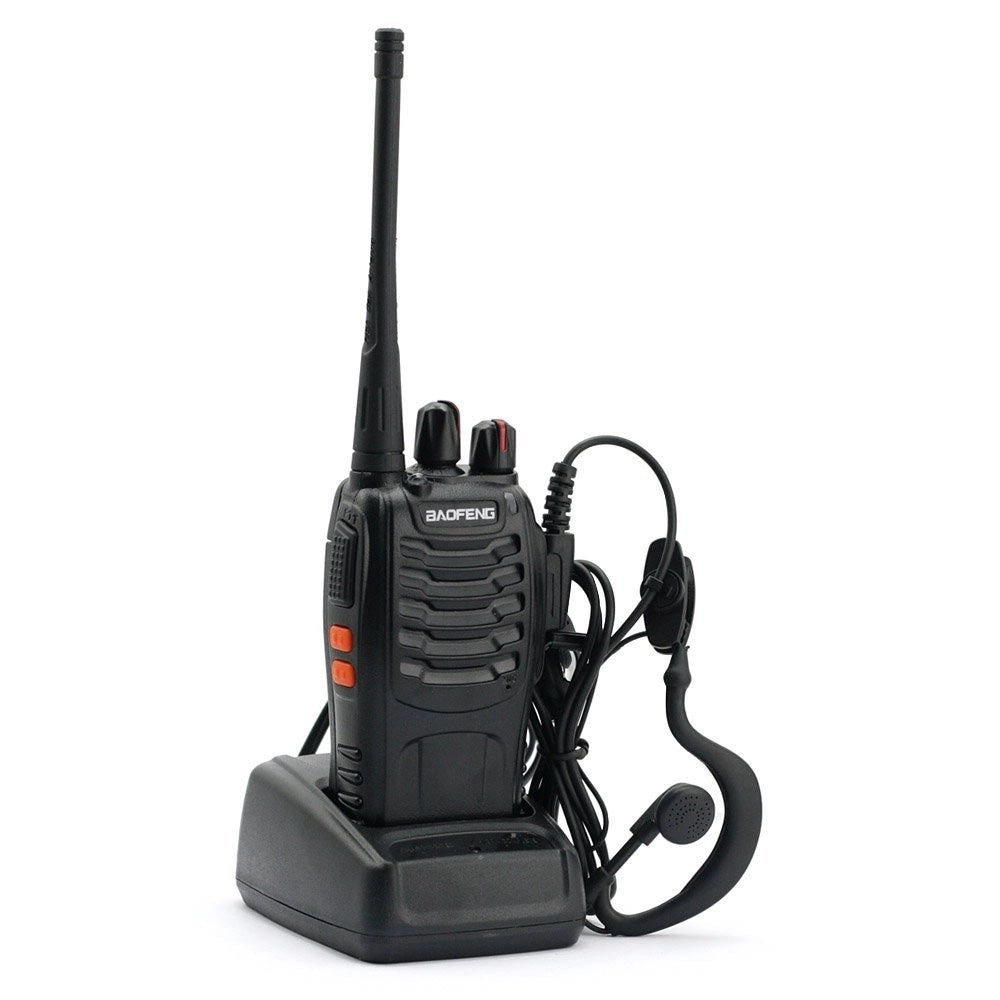 Trade Shop - Ricetrasmittente Portatile Professionale Bf-888s Uhf Vhf 2w Radio Walkie Talkie -