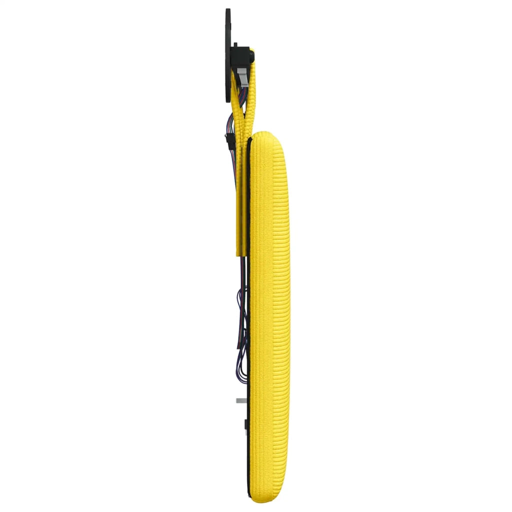Testiera sospesa Con luce LED Giallo Chiaro Tessuto in Cords