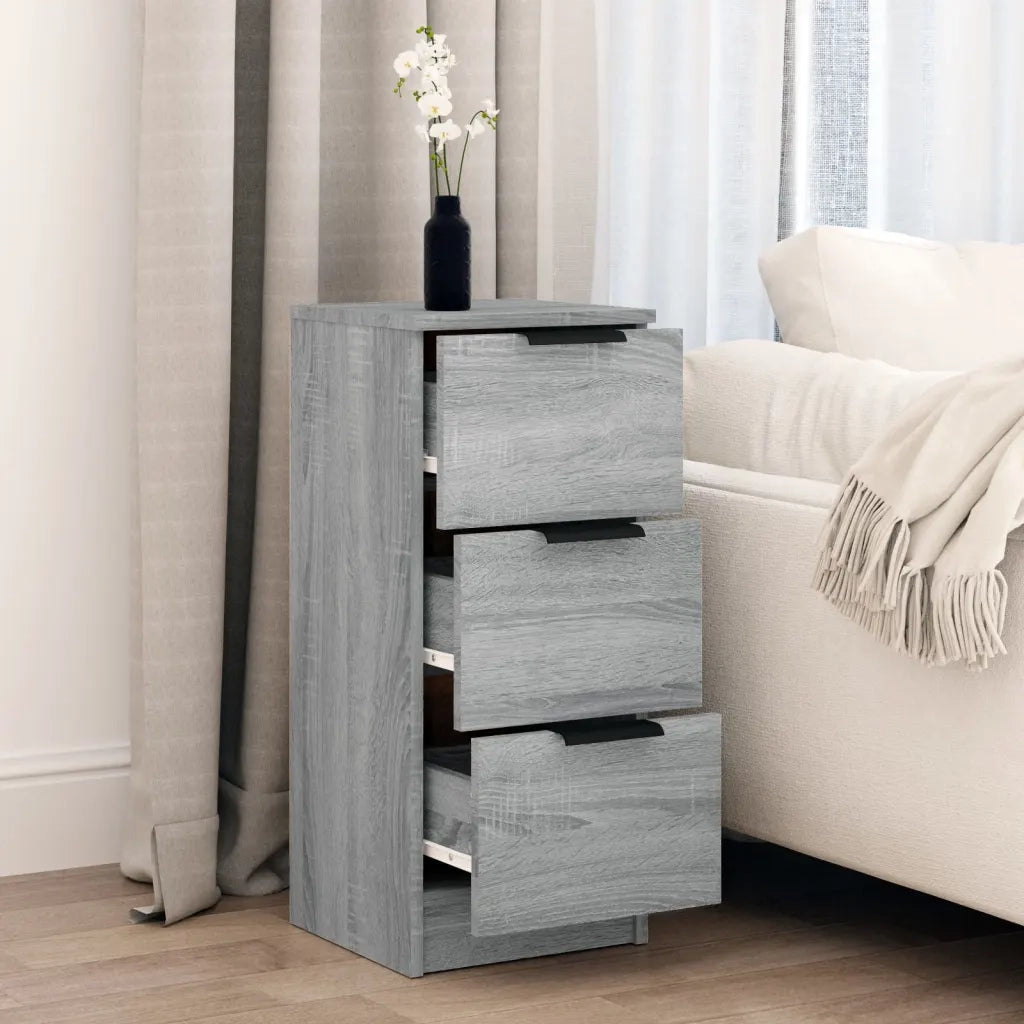 Credenza Grigio Sonoma 30x30x70 cm in Legno Multistrato 817014