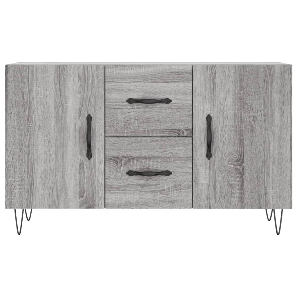Buffet credenza cassettiera armadio mobile contenitore organizer cucina soggiorno rovere Sonoma 100 x 36 x 60 cm legno ingegnerizzato grigio 02_0036259