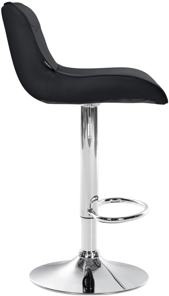 2er Set Barhocker Vonore Kunstleder chrom
