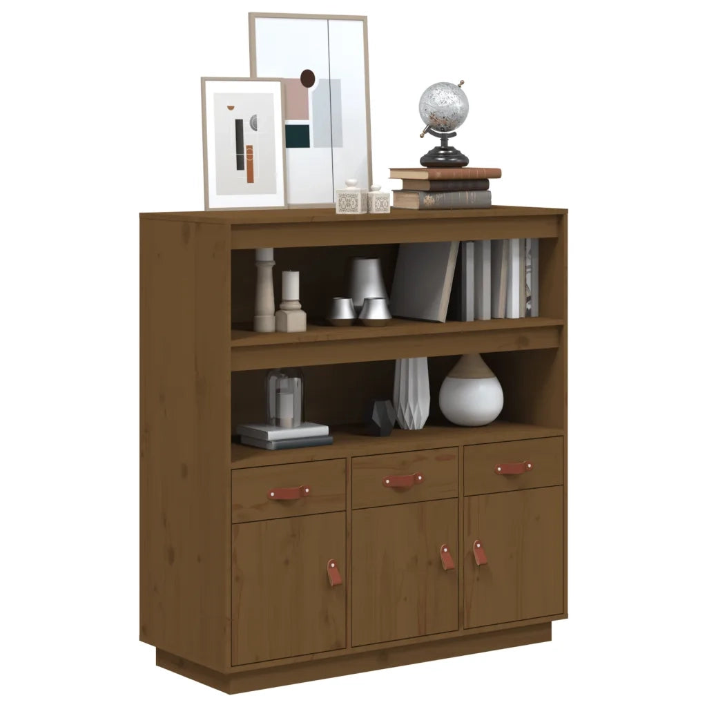 Credenza ambra 100x40x108,5 cm in Legno Massello di Pino 820165